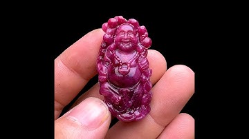 Mặt Phật Di Lặc - Đá Ruby Tự Nhiên #MRB-240706-02