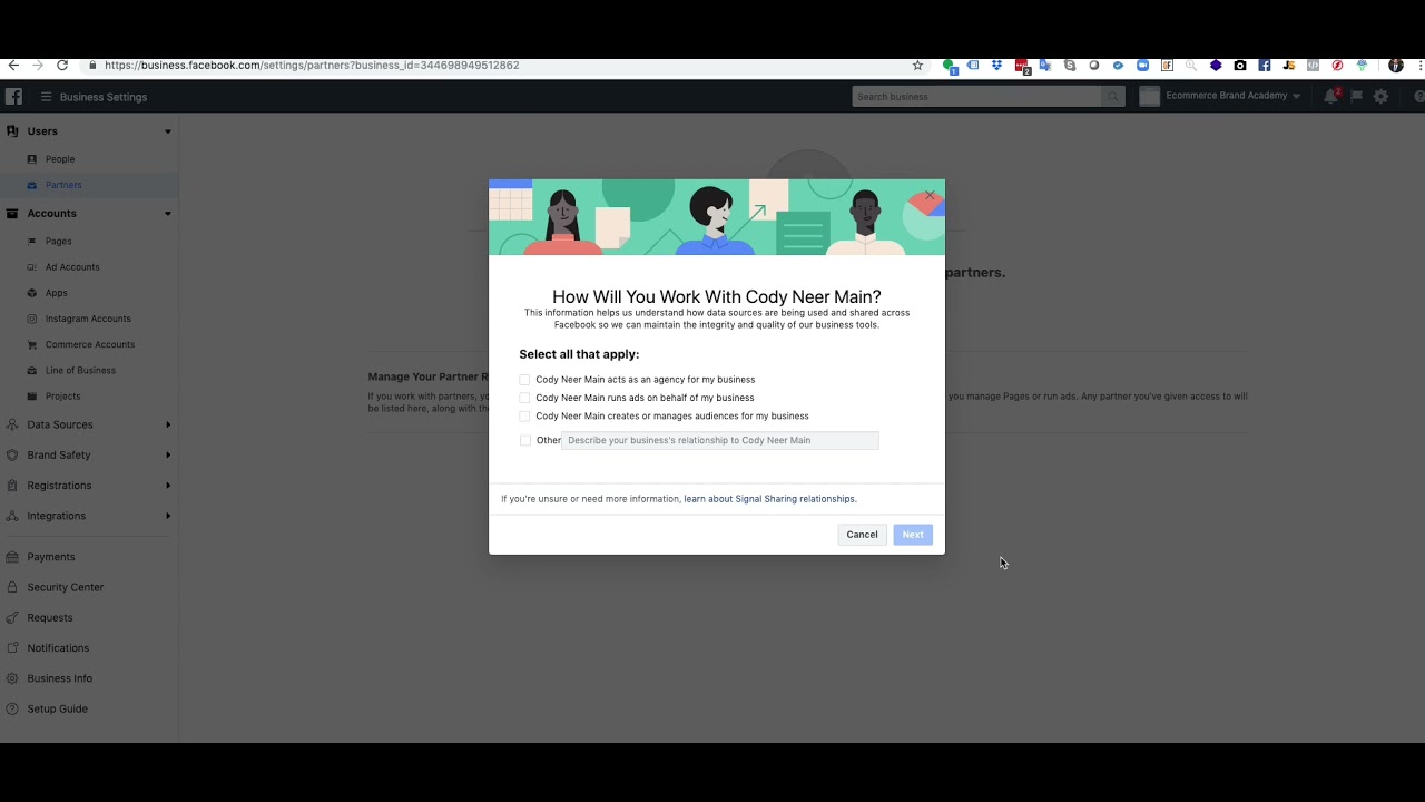 Lesson #13  Module 7.8  Adding Partners