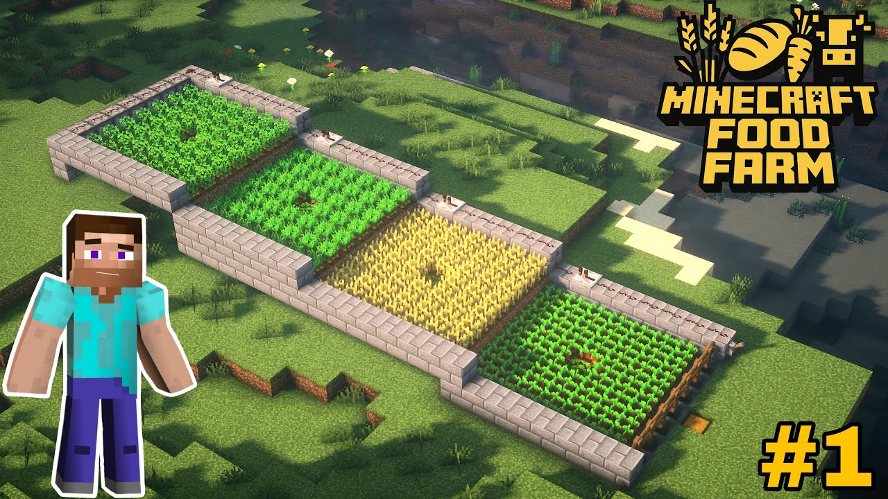 How To Make Automatic Food Farm In Minecraft (#1) In Hindi! - YouTube