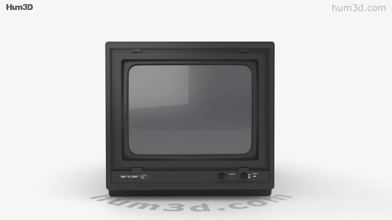 Sinclair QL Vision Monitor 3D model by 3DModels.org