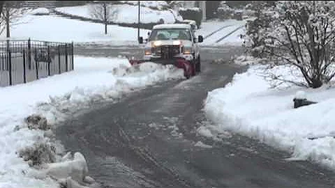 8" western snow plow wide out