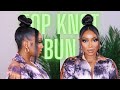 Top Knot High Bun Tutorial | Tamara Renaye