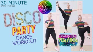 DISCO DANCE WORKOUT - DANCE PARTY - 70S/80S MUSIC - FUN - FULL BODY CARDIO & TONE - FUN FITNESS