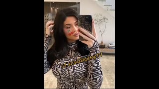 Kylie Jenner listening to Toronto rapper LB Spiffy