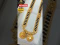 Latest gold long black beads design2023 modelvsr creations