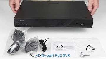 NVR3216-P16 | 4K 16 Channel NVR | ONVIF Compatible Network Video Recorder with 2Pcs SATA