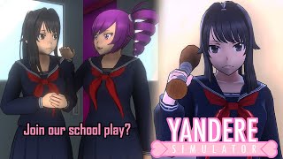 KOKONA WANTS US TO PLAY A SERIAL KILLER IN HER NEW PLAY, BUT WE'RE NOT PLAYING | Yandere Simulator screenshot 3