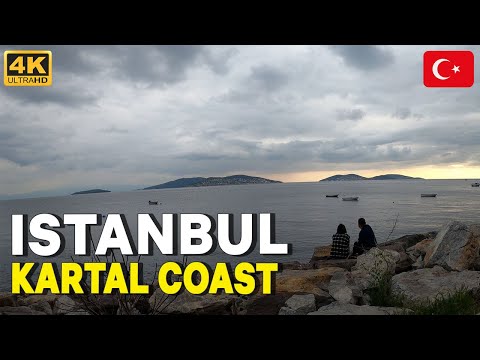 Istanbul 2022 Kartal Coast   Walk Tour  | TURKEY 4K UHD