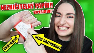 Tenhle PAPÍR se NEDÁ ZNIČIT!!! ⛔ *experiment*