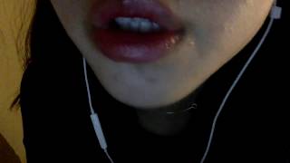 ASMR kiss sounds, mouth sounds, om nom nom