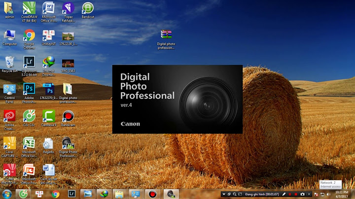 Hướng dẫn sử dụng phần mềm digital photo professional 4