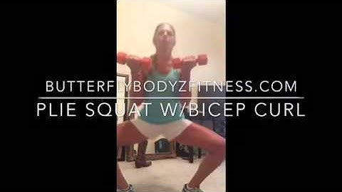 Plié Squat w/ Bicep Curl