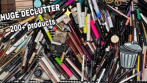 LINER, BROWS AND MASCARA DECLUTTER 2022 | Vanessa lopez