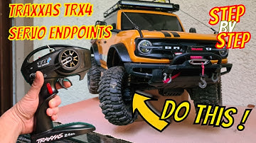 Rc Car TRX4 Servo Endpoints! How to Set to Protect the Servo From Destruction Do This