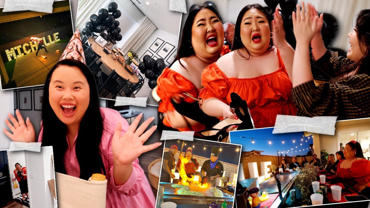 SURPRISING my BEST FRIEND for her BIRTHDAY!!! *she cried* + private HIBACHI catering + DA BEST PARTY