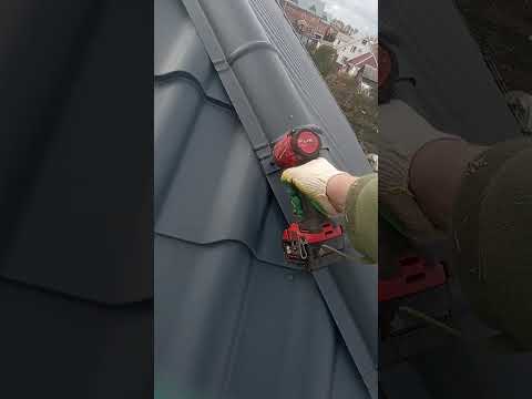 обучение монтажа полукруглого конька .