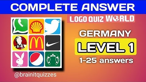 Logo Quiz world, Germany. level 1 answers #logoquiz @brainitquiz