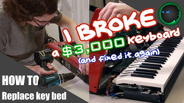 Inside a Nord Stage! Full key bed replacement step by step