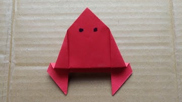 How to make a simple paper frog | Cách Gấp Con Ếch Đơn Giản