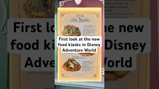 Disney Adventure World NEW Food Kiosks FULL Menu 🍔🍦 | Disneyland Paris 2026