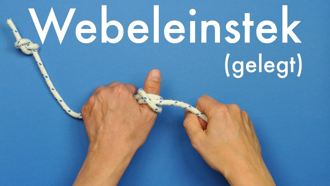 sailnator.de - Seemannsknoten  |  gelegter Webeleinstek