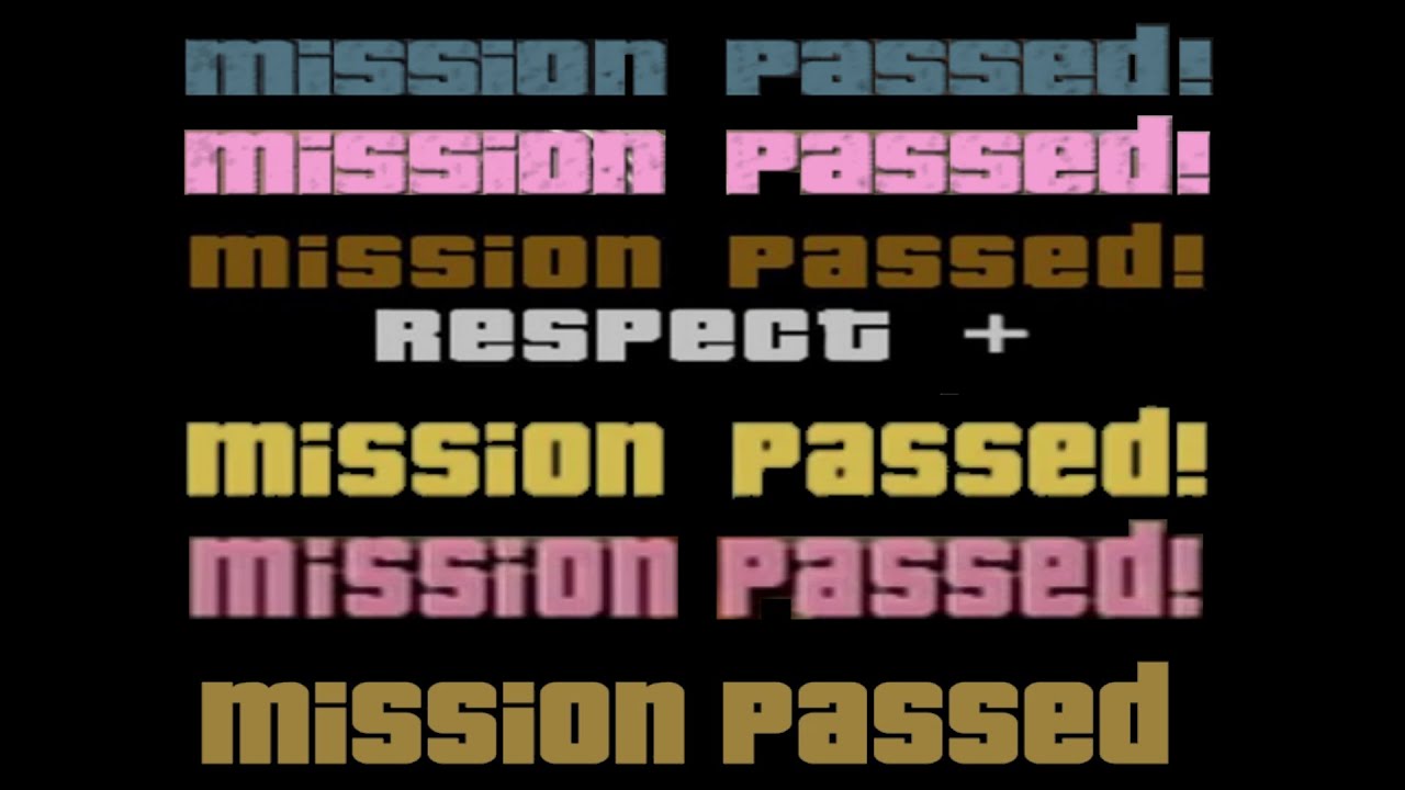 Mission Passed themes from every GTA Mission Passed themes from every GTA