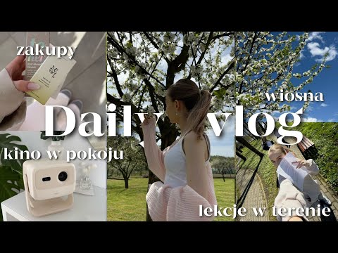 DAILY VLOG 🌷 piękna pogoda, zakupy spożywcze ze mną, sprzątanie domku