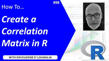 How To... Create a Correlation Matrix in R #98