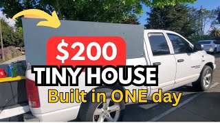 Build this simple $200 tiny house on wheels in a day!!!