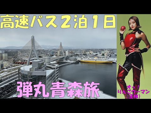 高速バスを使って青森に２泊１日弾丸ツアーに行き、青森駅前で半日ほど観光しました（2024年1月17日）