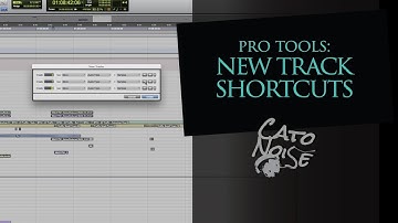 Pro Tools Basics: Create New Track Shortcuts