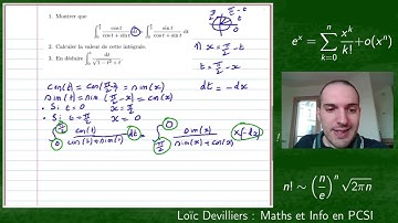 TD Intégration : calcul d’intégrale de cos/(cos+sin) à l’aide d