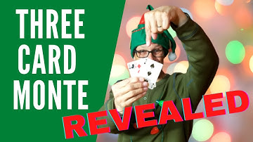 3 CARD MONTE TRICK REVEALED | Christmas Magic Trick 2020 |Three Card Monte Tutorial