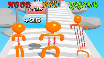 NOOB vs PRO vs LEGEND in Laser Man Run