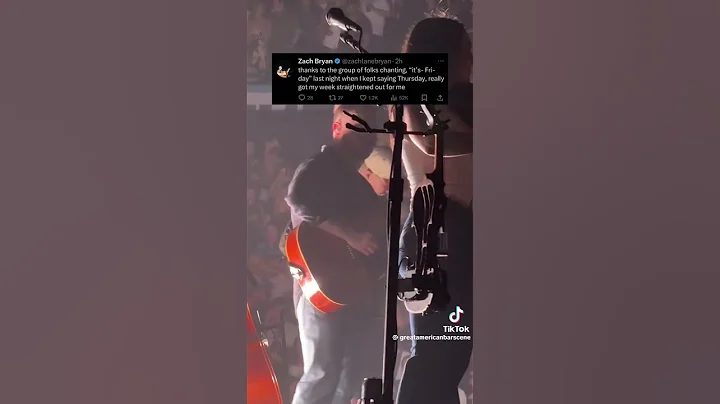 This is too funny to see! #zachbryan #countrymusic #foryou #concert #trendingshorts #viral #fyp