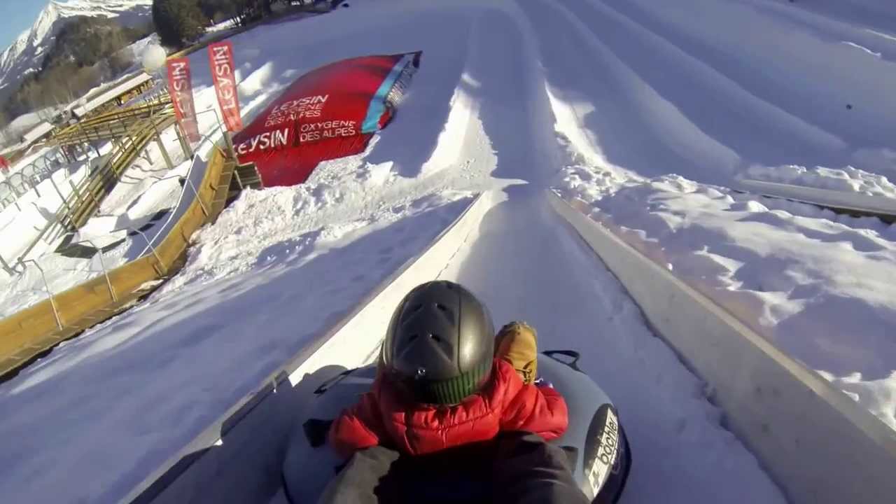 Tobogganing Park Leysin 07.01.2014 YouTube