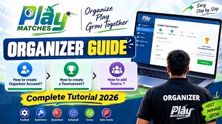 How to Create a Tournament on PlayMatches | Organizer Account, Teams & Complete Tutorial 2026 🏸