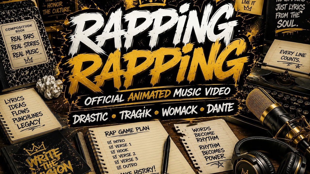Rapping Rapping (Official Animated Music Video) | Drastic, Tragik