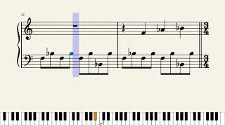 剣の舞 初級ピアノ楽譜 超ゆっくり Youtube