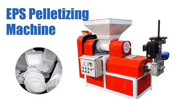 Working Video of EPS Pelletizer Machine in EPS Recycling Plant | EPS Recycling Machine
