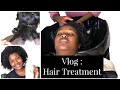 VLOG: HAIR 💇🏾‍♀️TREATMENT ||ZZI FAMILY HAIR SALON