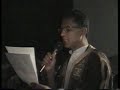 الشاعر المتميز محمد الغزال الكثيرى خلال احياء الدكرى الاولي لوفاة الناصر بن ضياف التليلي 