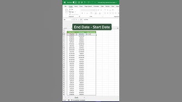 How to calculate the number of days elapsed between two dates! #shorts