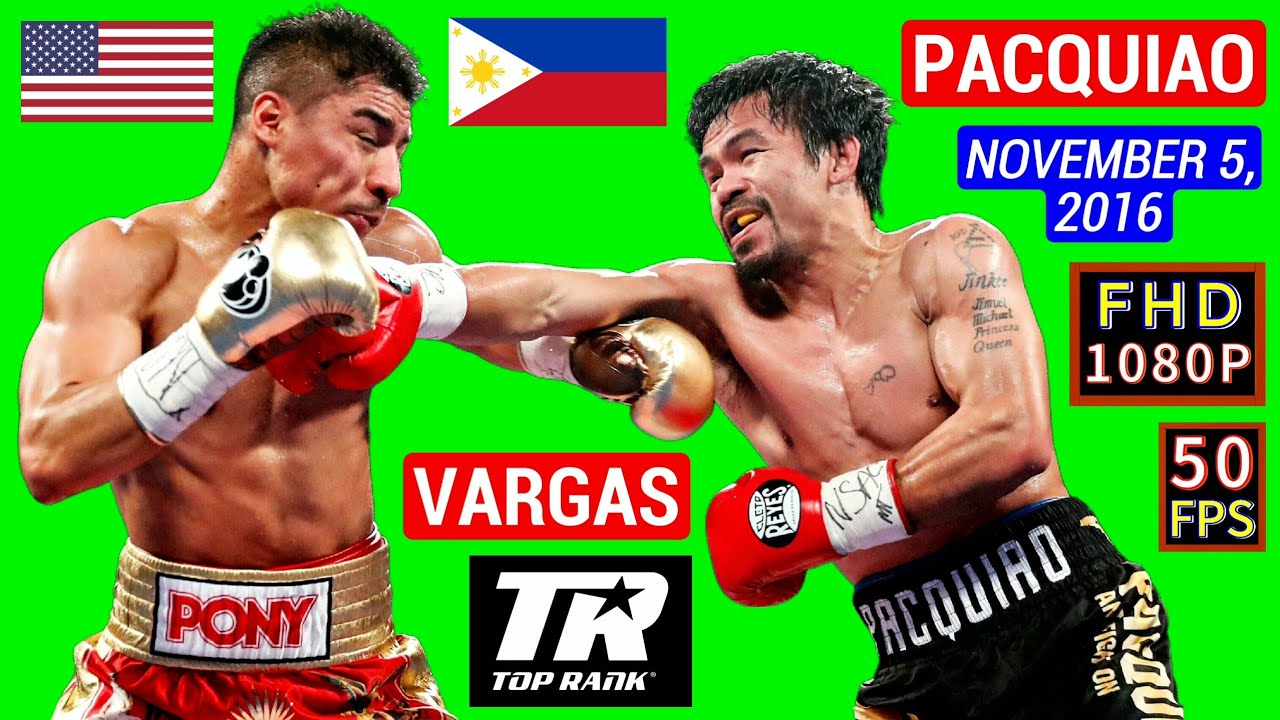 (67) | Manny Pacquiao 🇵🇭 VS 🇺🇸 Jessie Vargas | November 5, 2016 | TOP RANK | FHD 1080P 50FPS