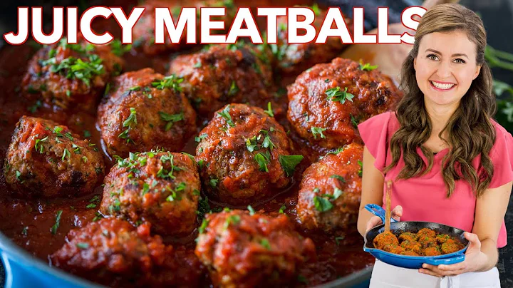 Juicy MEATBALL RECIPE - How to Cook Italian Meatba...