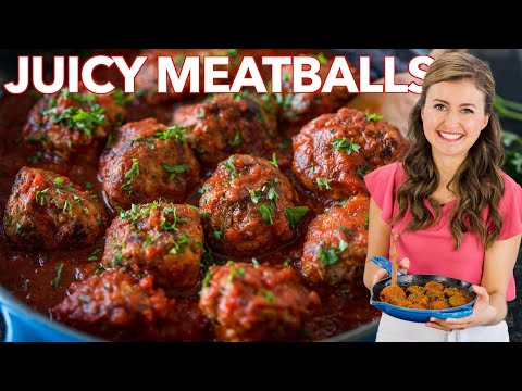 Juicy MEATBALL RECIPE – How to Cook Italian Meatballs