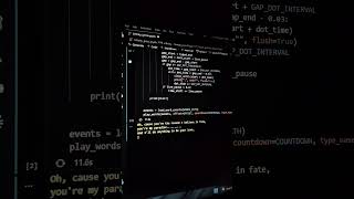 Infinity song lyrics using python♾️// python lyrics #python #lyrics rapid tags