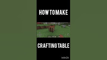 how to make crafting table in Minecraft #minecraft #shortvideo #shorts #viralvideo