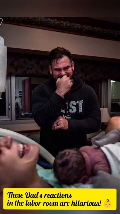 These Dad's reactions in the labor room are hilarious! 👶#usa