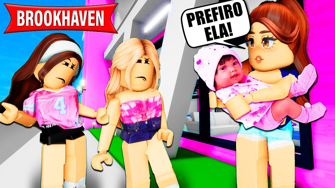 A MINHA MÃE SÓ DA ATENÇÃO PARA A BEBÊ REBORN |  Historinhas Brookhaven RP | Roblox